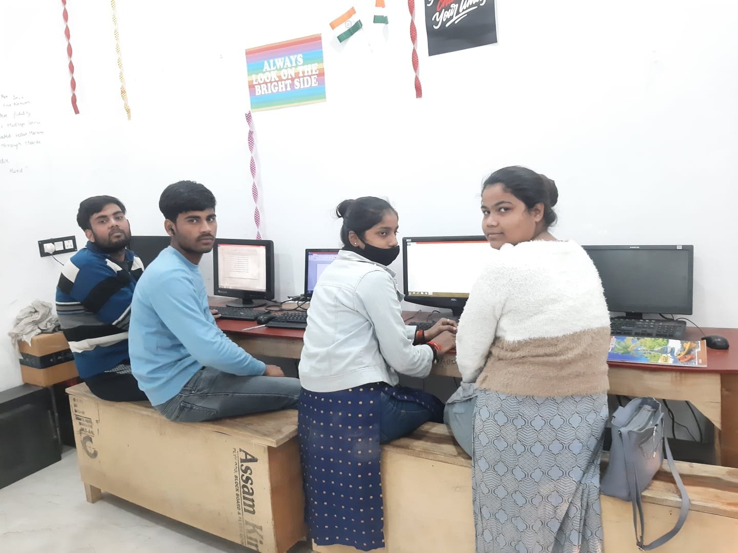 Community learning environment with children and mentors